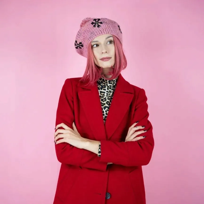 beret-first-snowflake-czerwony-cz2701-stan-nowy