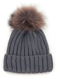 czapka-pompon-jenota-szary-or-z-pomponem-futrzanym-cz15707