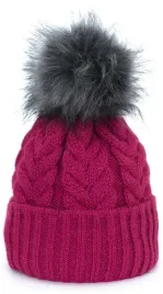 czapka-wykwintny-warkocz-malinowy-or-z-pomponem-cz17802