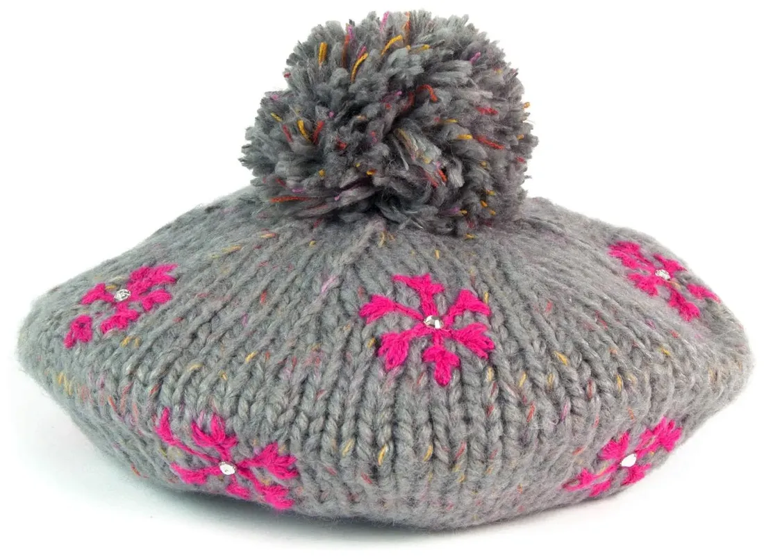 beret-first-snowflake-szary-cz2701