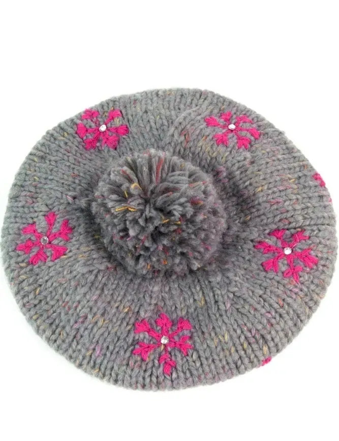 beret-first-snowflake-szary-cz2701-stan-nowy