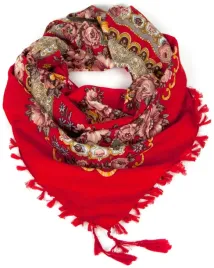 chusta-ludowa-wariacja-czerwony-or-kwiecista-folk-z-fredzlami-sz13024