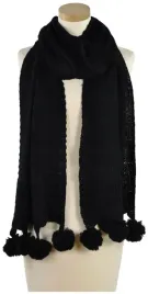 szal-ach-ten-pompon-czarny-sz1872