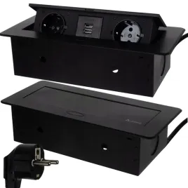 gniazdo-chowane-w-blat-usb-nablatowe-podwojne-czarne-przedluzacz-gniazdko