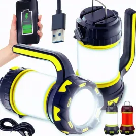 latarka-led-akumulatorowa-mocna-szperacz-powerbank-turystyczna-z-hakiem