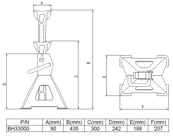 bahco-podporki-bh33000-stan-nowy