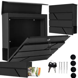 skrzynka-na-listy-gazety-pocztowa-czarna-duza-stal