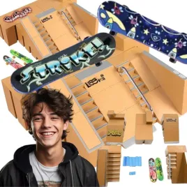 zestaw-fingerboard-mini-deskorolki-rampa-skatepark-2-deskorolki