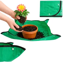 mata-do-przesadzania-roslin-kwiatow-podkladka-ogrodowa-74x100cm-zielona