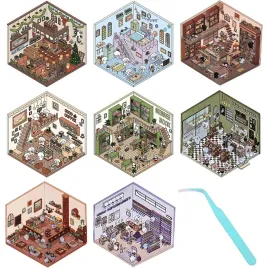 naklejki-3d-diy-zestaw-8x-mini-scenki-domowe-izometryczne-kreatywne