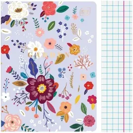 zeszyt-a5-w-kratke-60-kartek-70g-laminowany-garden-kwiaty-rosliny-interdruk