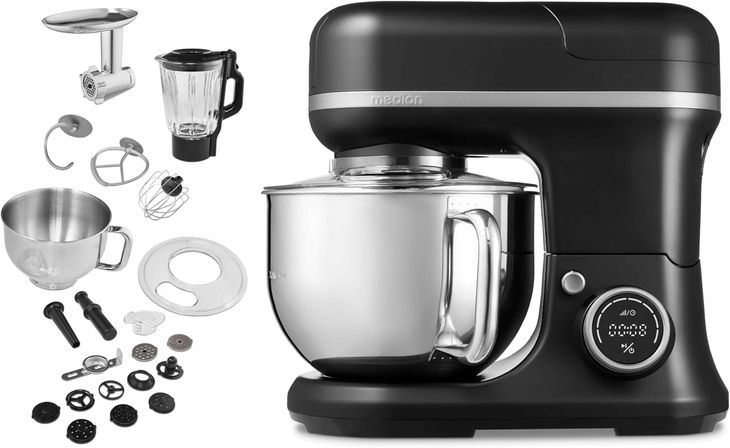 ROBOT KUCHENNY MD18440 1200W MIKSER MASZYNKA DO MIĘSA 4W1 WYŚWIETLACZ