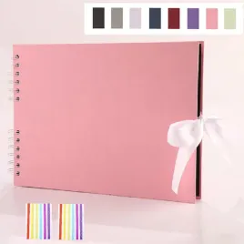 album-fotograficzny-scrapbooking-diy-40-stron-a5-rozowy