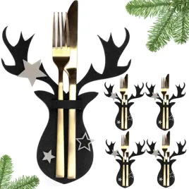 kieszonki-na-sztucce-swiateczne-etui-czarne-z-filcu-pokrowce-renifery-4-szt