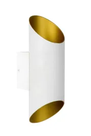 lampa-scienna-kinkiet-bialy-zloty-tuba-30-cm-gora-dol-nowoczesny-lucide