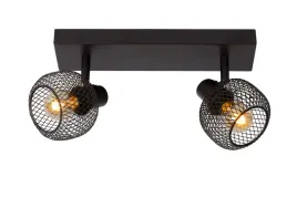 lampa-scienna-sufitowa-podwojna-czarna-metalowa-siatka-listwa-36-cm-lucide