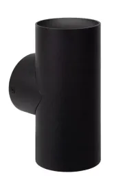 lampa-scienna-kinkiet-czarny-tuba-18-cm-gora-dol-nowoczesny-lucide