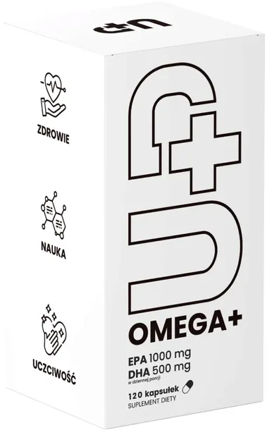 UP OMEGA+ UP Health Pharma 120kaps. Wsparcie serca Dobry wzrok DHA EPA