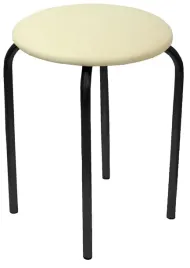 taboret-bezowy-chico-eco-skora-czarny