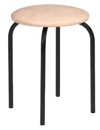 taboret-bez-chico-eco-skora-czarny