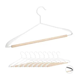 wieszaki-na-ubrania-10-sztuk-wieszak-biale-drewno-metal-gr142