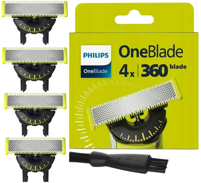 4x OSTRZA PHILIPS ONEBLADE 360 ORYGINALNE OSTRZE NOŻYK GŁOWICA GOLARKA PRO