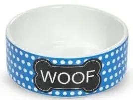 yarro-or-miska-ceramiczna-dla-psa-woof-13x45cm-niebieska