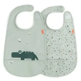 done-by-deer-2-sztuki-sliniak-z-kieszonka-croco-green-confetti