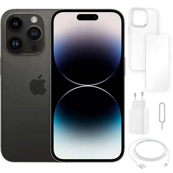 IPHONE 14 PRO MAX 128 GB | PREMIUM A+| BATERIA 100% | CZARNY | SIM + eSIM