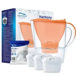 dzbanek-filtrujacy-aqualogis-harmony-pomaranczowy-2-1-filtry