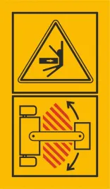naklejka-ostrzegawcza-uwaga-zachodzi-podczas-skretu-zolta-piktogram