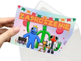 zaproszenie-rainbow-friends-na-urodziny-dziecka-koperta-gratis