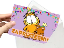 zaproszenie-garfield-na-urodziny-dziecka-koperta-gratis