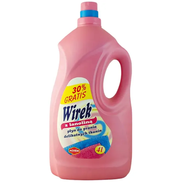 WIREK Płyn do Prania Delikatnych Tkanin z LANOLINĄ 4 L Chroni Tkaniny