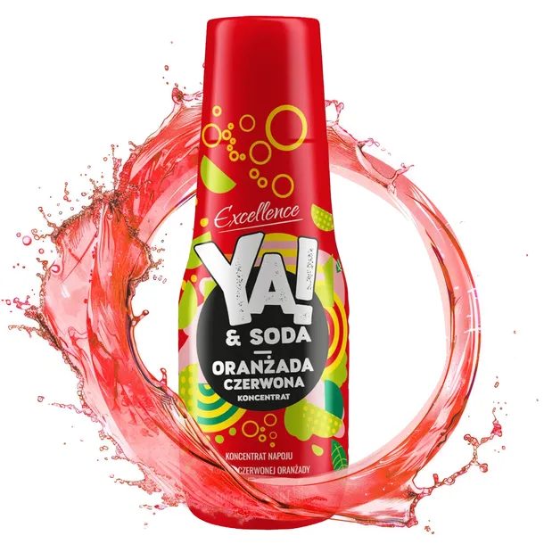 KONCENTRAT DO SATURATORA SYROP YA SODA CZERWONA ORANŻADA 500ML CLASSIC