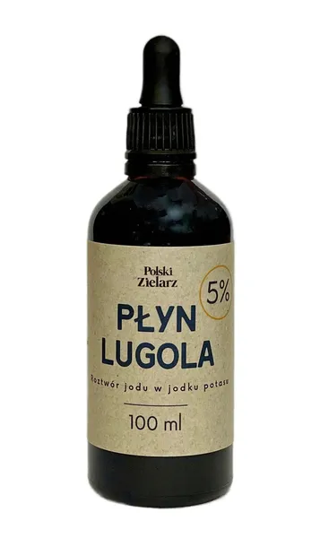 Jod Płyn Lugola 5% 100ml duża dawka Polski Zielarz