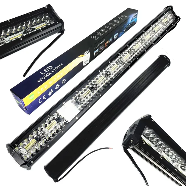 LAMPA ROBOCZA LED 800W LIGHTBAR COMBO 80CM BELKA DALEKOSIĘŻNA LISTWA 12-24V