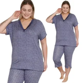 pizama-damska-morella-plus-size-spodnie-3-4-z-wiskozy-produkt-premium