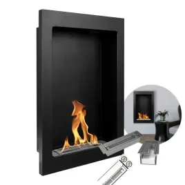 biokominek-wiszacy-vertical-czarny-strukturalny-mat-61x39-wysoka-jakosc