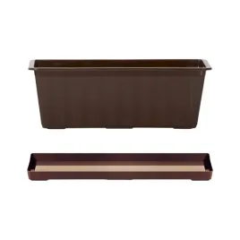 brazowa-doniczka-skrzynka-balkonowa-ogrodowa-tarasowa-agro-40cm-podstawka