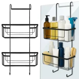 polka-pod-prysznic-wiszaca-lazienkowa-loft-czarna-do-lazienki-nierdzewna