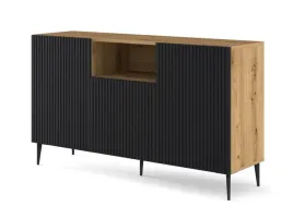 komoda-ravenna-b-150-cm-2d1dm-artisan-czarny-na-szpilce