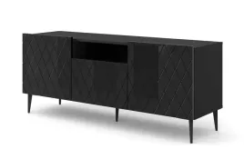 szafka-rtv-diuna-145-cm-2d1k-na-szpilce-czarny-polysk