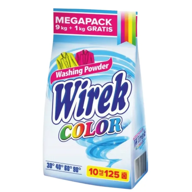 WIREK COLOR Proszek do Prania Kolorów Tkanin Kolorowych 125 Prań 10 kg