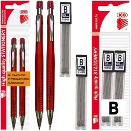 dlugopis-olowek-automatyczny-2w1-ico-golf-0-5mm-hb-czerwony-24-grafity-b