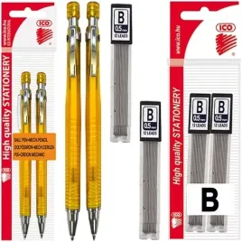 dlugopis-i-olowek-automatyczny-2w1-ico-golf-0-5mm-hb-zolty-24-grafity-b