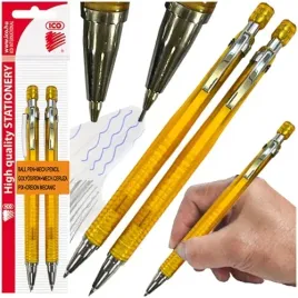 dlugopis-i-olowek-automatyczny-2w1-ico-golf-0-5mm-hb-zolty