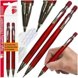 dlugopis-i-olowek-automatyczny-2w1-ico-golf-0-5mm-hb-czerwony
