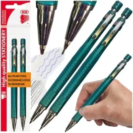 dlugopis-i-olowek-automatyczny-2w1-ico-golf-0-5mm-hb-turkusowy