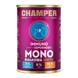 mokra-karma-dla-psa-champer-immuno-monobialkowa-indyk-400g
